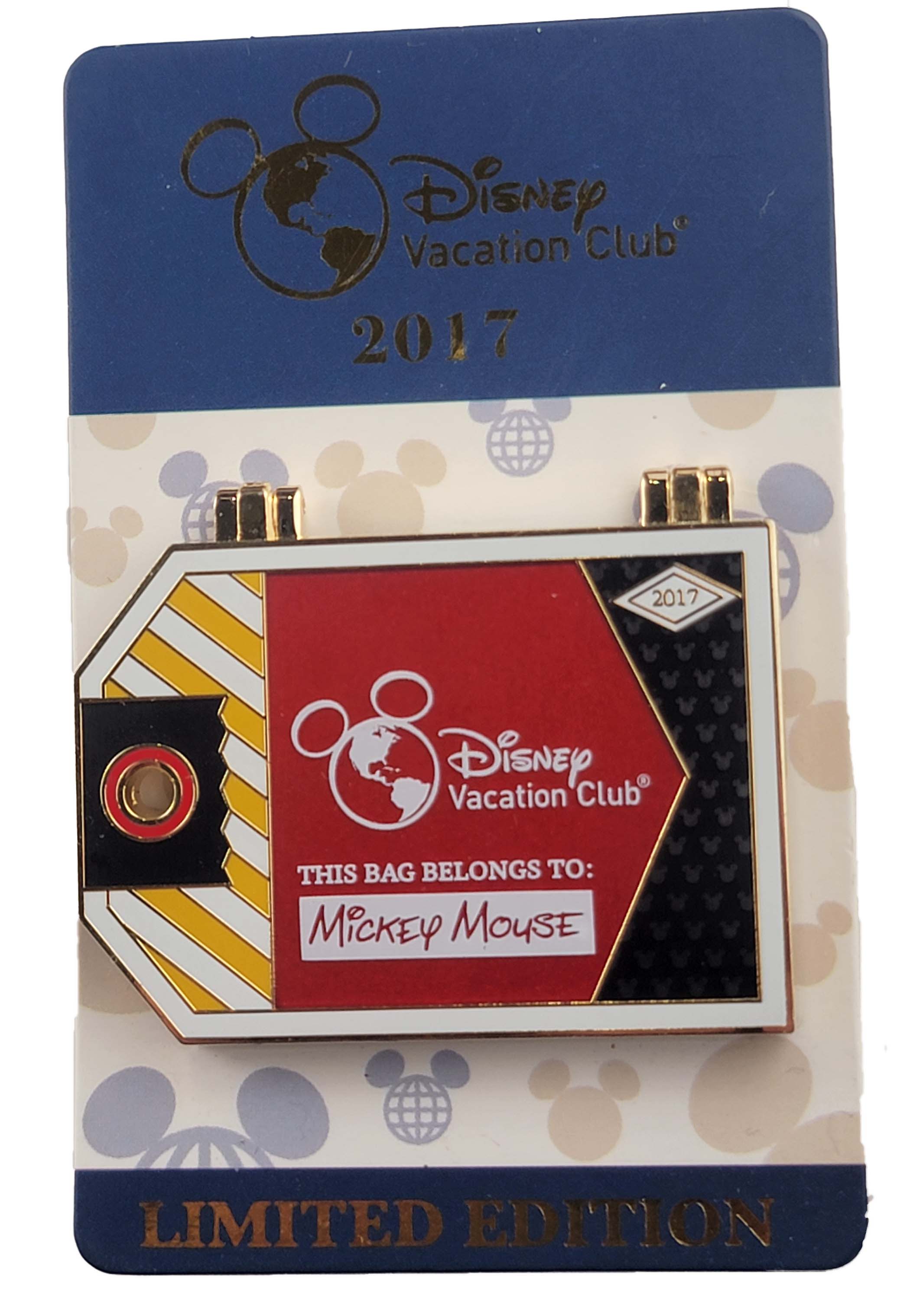 Disney Pin - Disney Vacation Club - Luggage Tag Collection #1 - Red, view 1