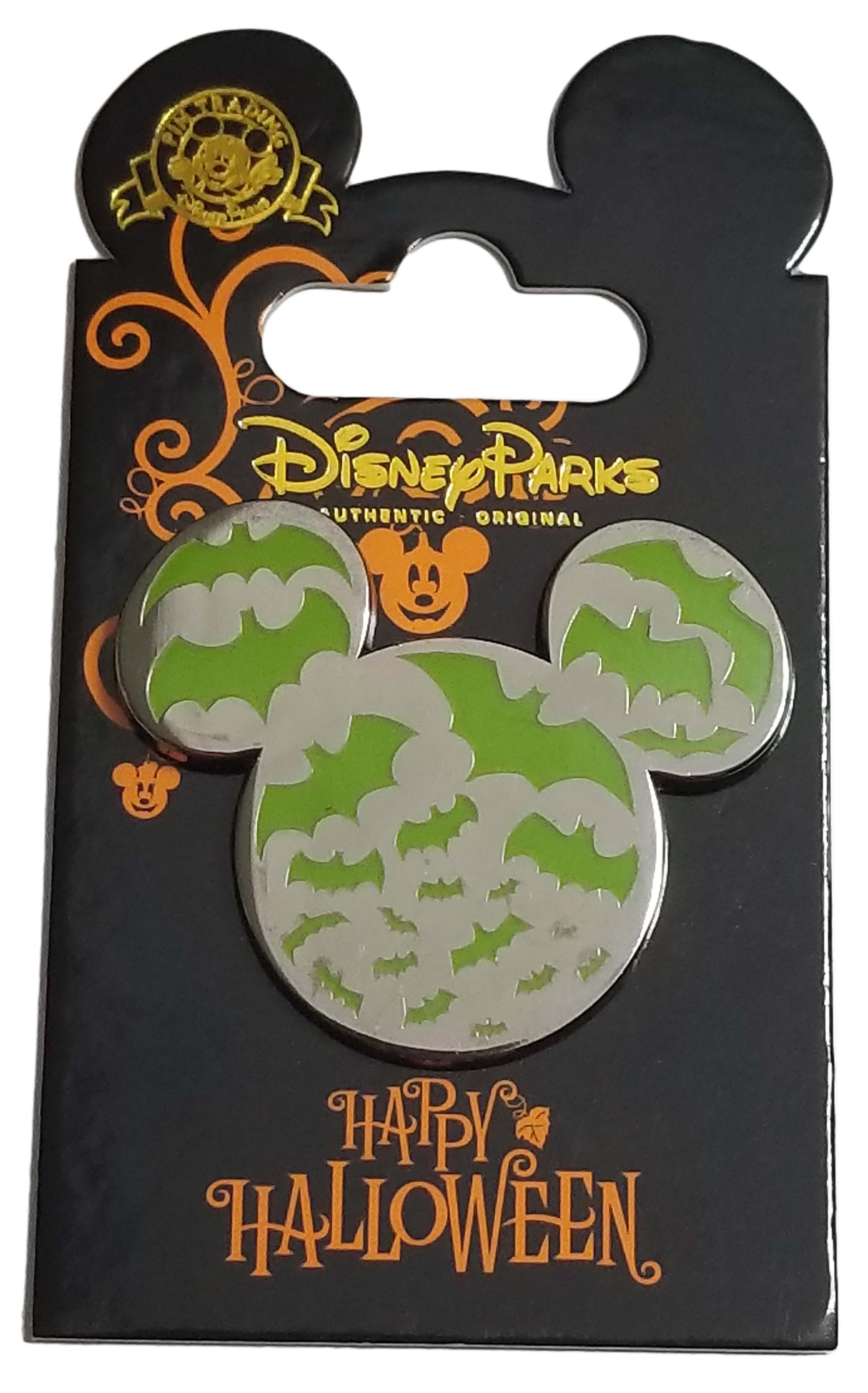 Disney Pin - Halloween 2017 - Mickey Mouse Icon - Bats