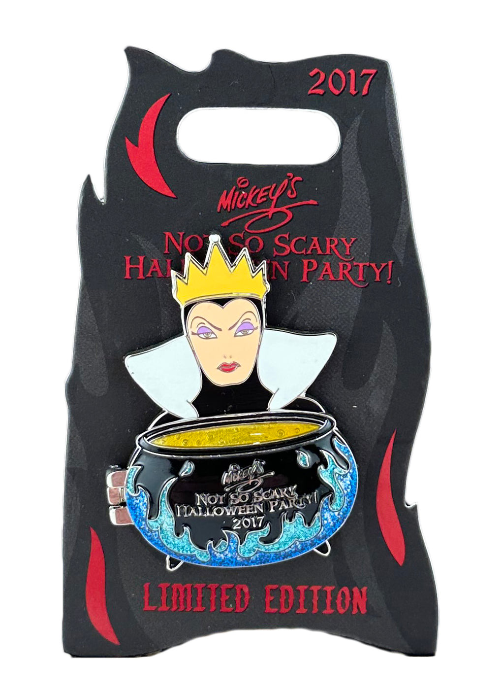 Disney Pin - MNSSHP 2017 - Evil Queen - Cauldron - Hinged - front view