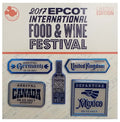 Disney Pin - EPCOT Food and Wine Festival 2017 - LE 1500 5-Pin Set - front view