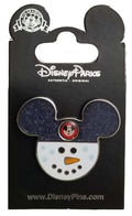 Disney Pin - Christmas Holiday 2017 - Mickey Mouse Earhat Snowman