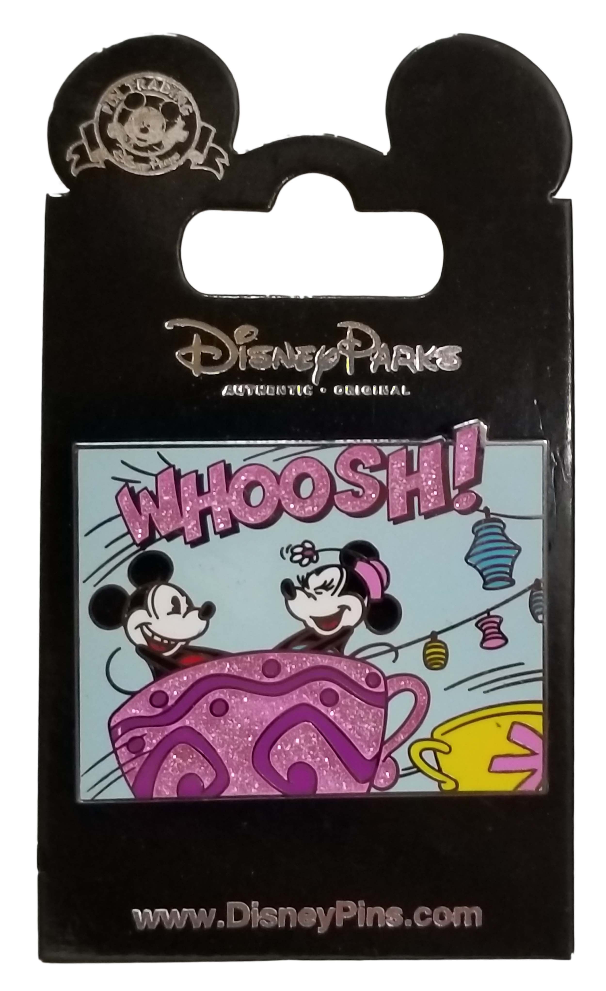 Disney Pin - Whoosh - Tea Cups - Mickey and Minnie