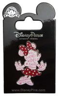 Disney Pin - Rock the Dots - Word Filled - Minnie Mouse