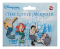 Disney Pin - Booster Set - Disneyland Paris Little Mermaid - 4-Pin Set - front view