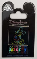 Disney Pin - Retro Pie-Eye Mickey Mouse - Neon