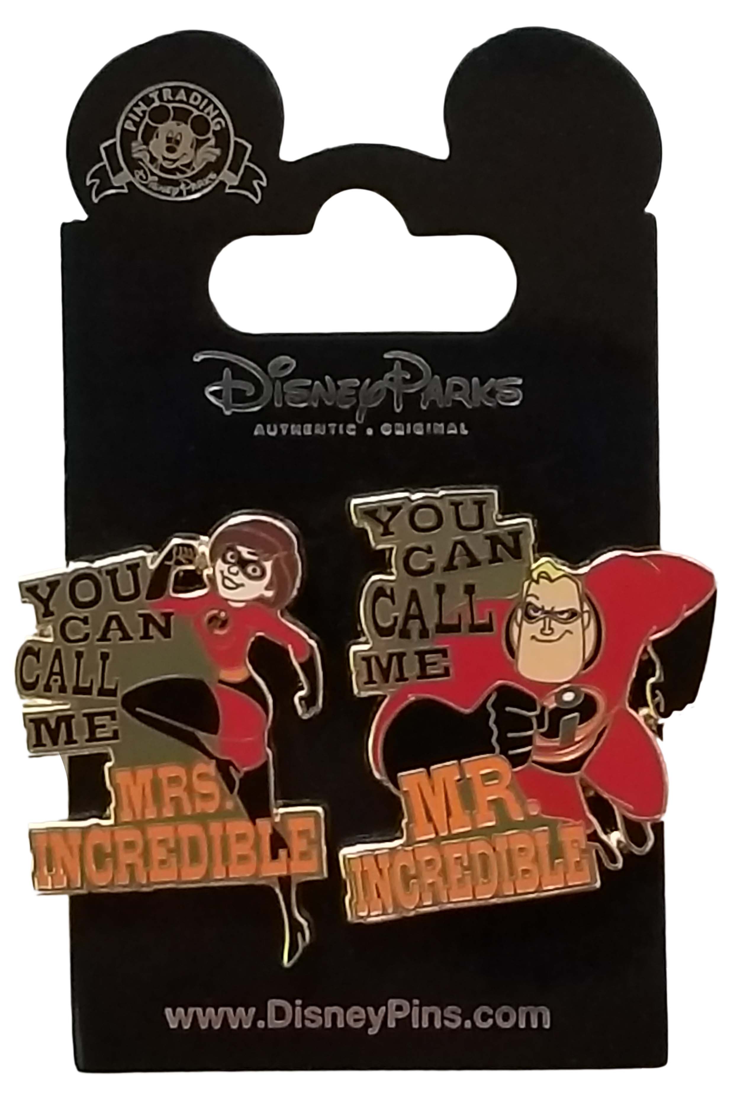 Disney Pin - The Incredibles 2 - You Can Call Me - Mr. / Mrs. Incredible