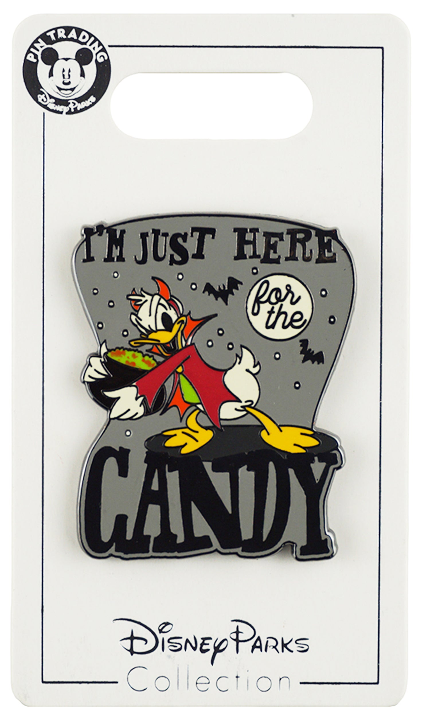 Disney Pin - Halloween 2018 - Donald - I'm Just Here for the Candy