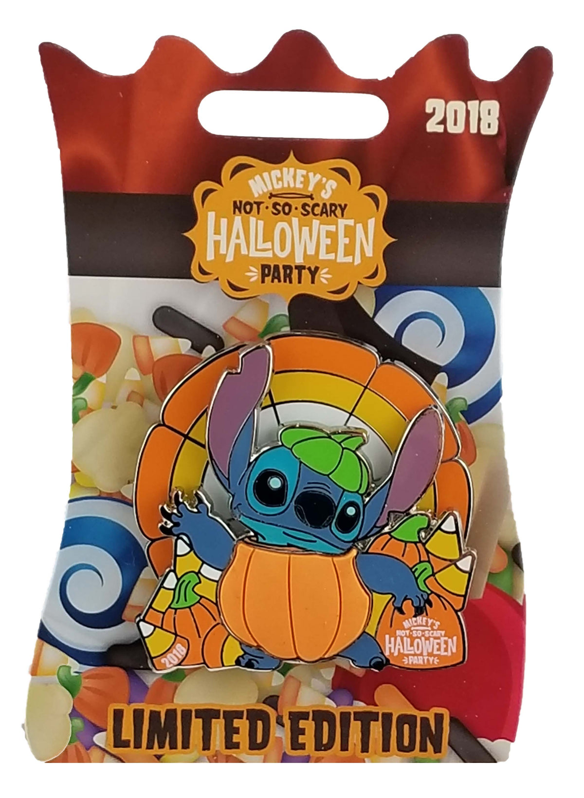 Disney Pin - MNSSHP 2018 - Stitch as a Pumpkin - alternate view 2