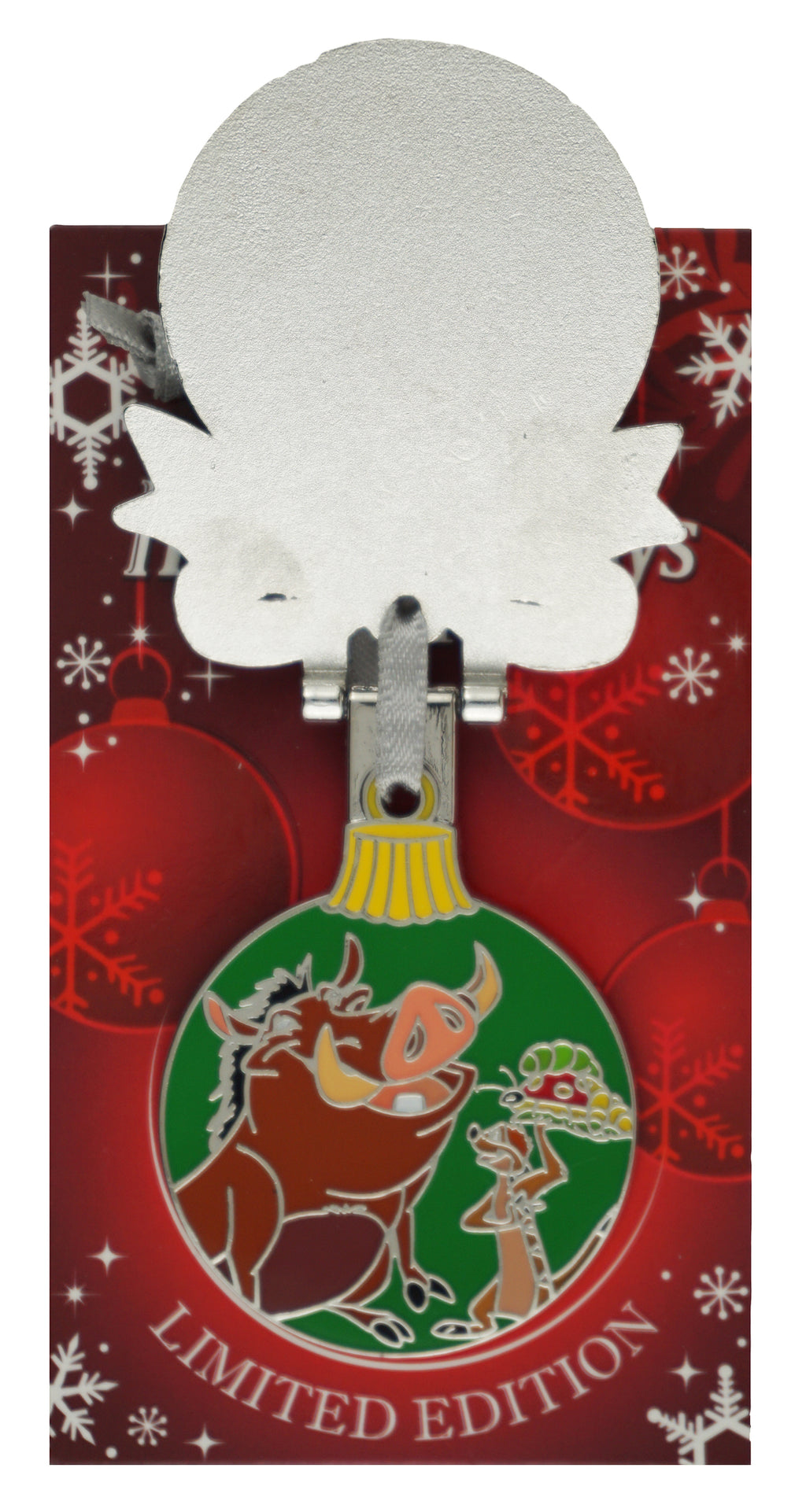 Disney Pin - Christmas Holiday 2018 - Resort Baubles Ornament - Animal Kingdom Lodge - Lion King - Timon and Pumbaa