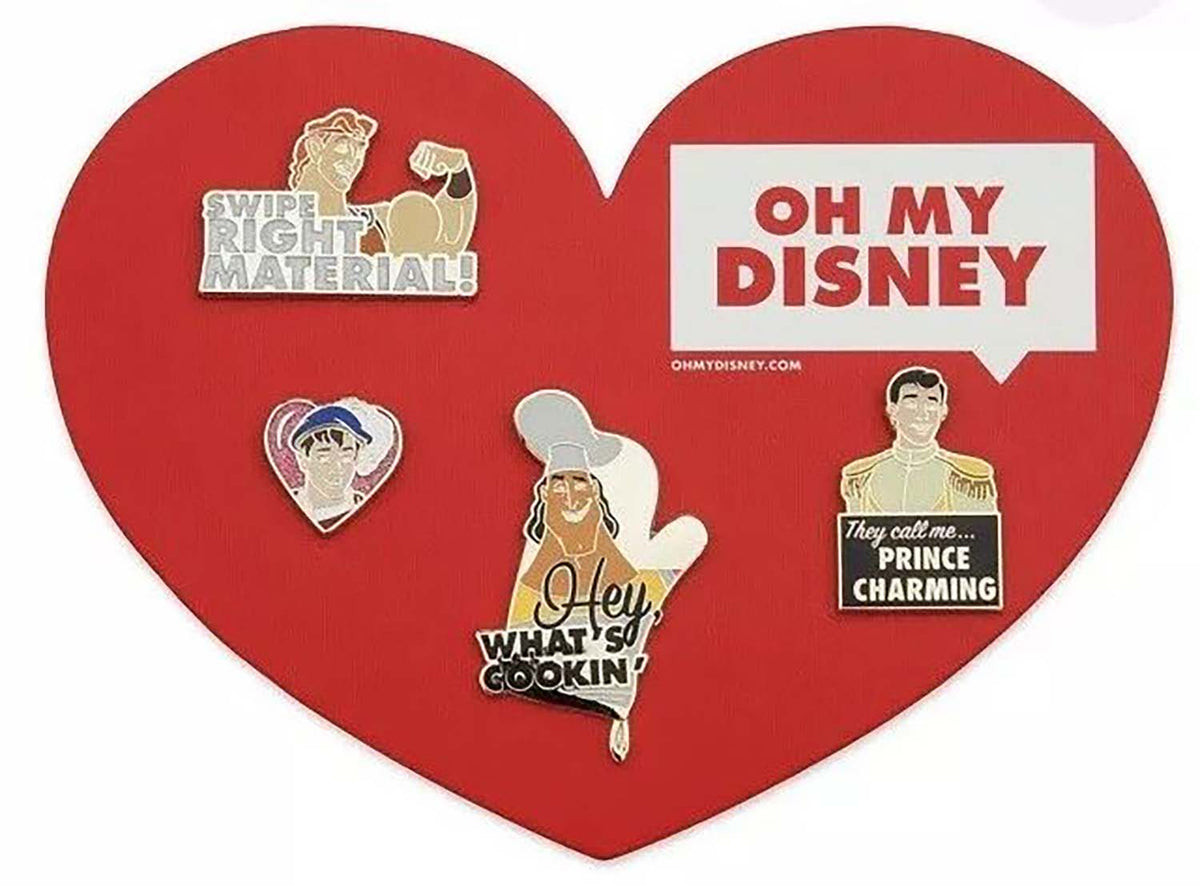 Disney Pin - Oh My Disney Prince Set 2 - 4-Pin Set - front view