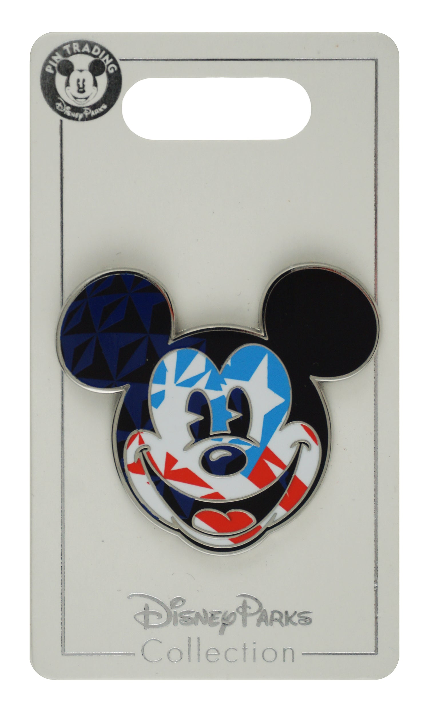 Disney Pin - EPCOT World Showcase - Mickey Head Icon - American Flag