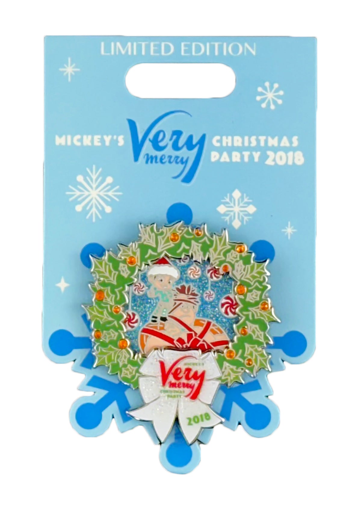 Disney Pin - Very Merry Christmas Party 2018 - Wreck-It Ralph and Vanellope - front view