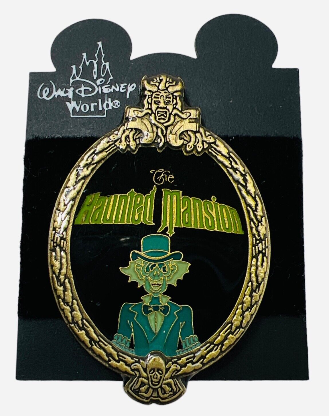 Disney Pin - Haunted Mansion - Oval Frame - Ezra Ghost