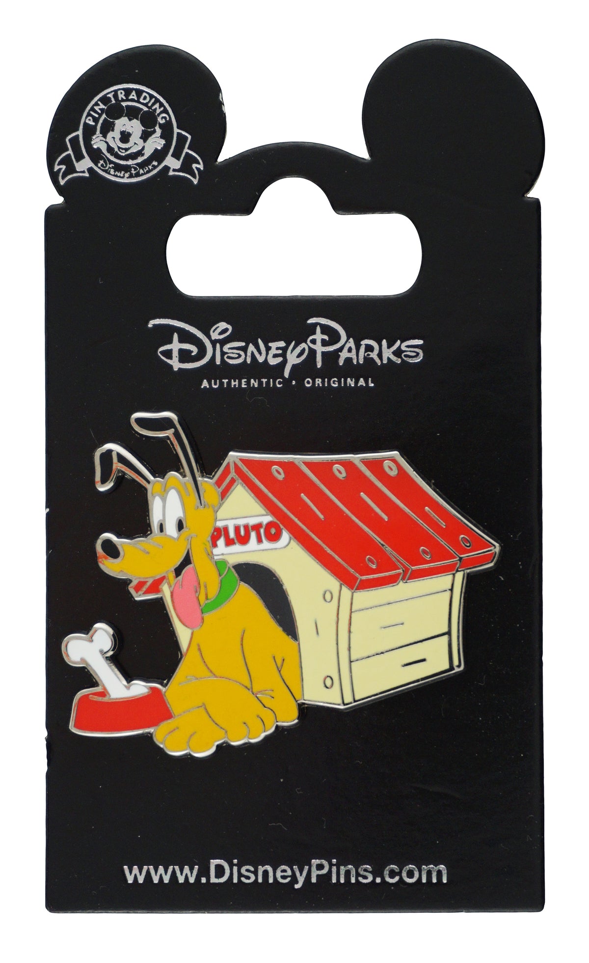 Disney Pin - Pluto in His Dog House - front view