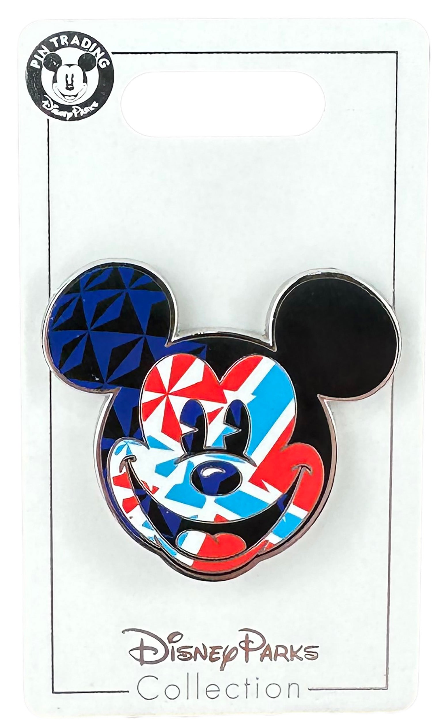 Disney Pin - EPCOT World Showcase - Mickey Head - Norway Flag