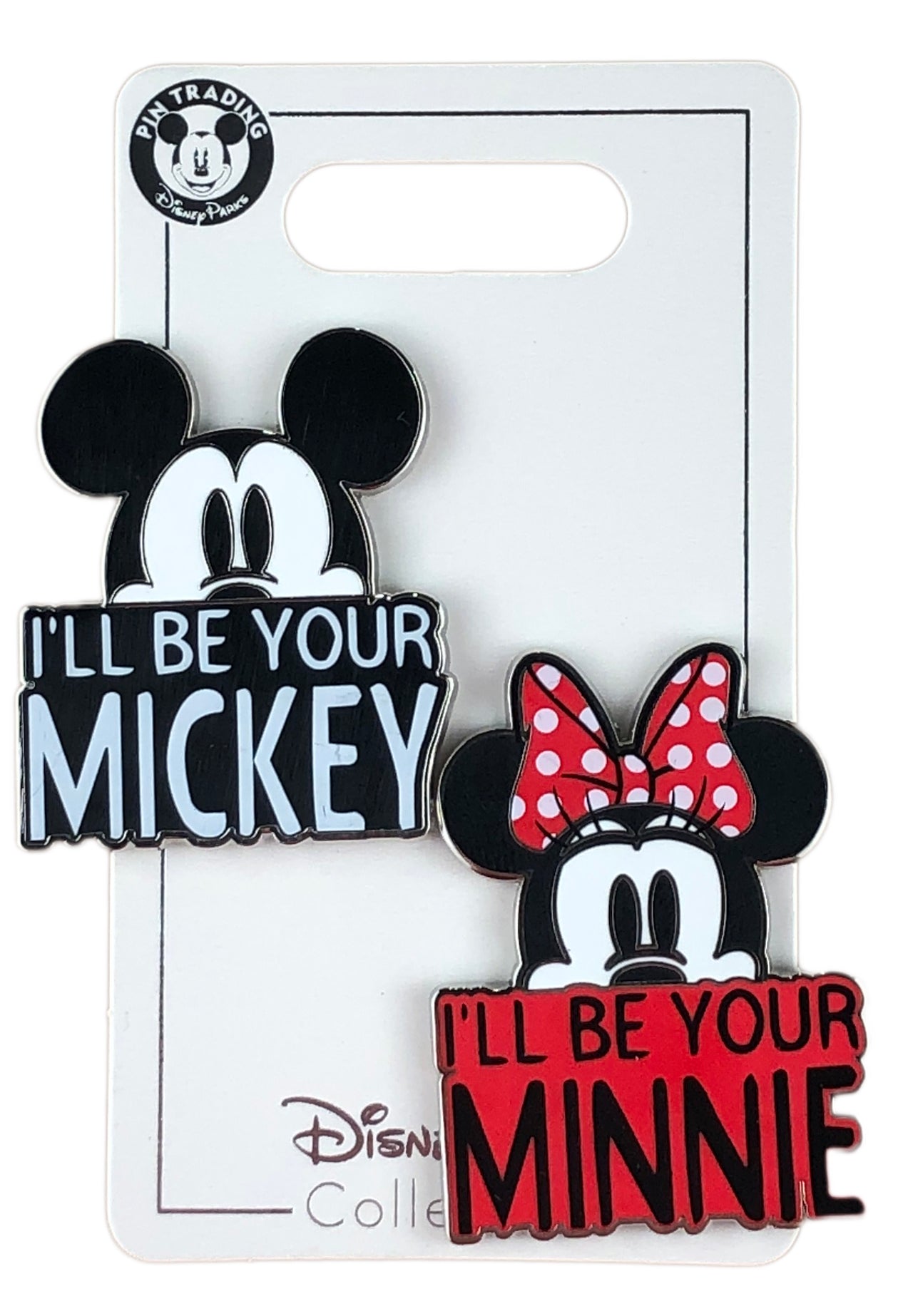 Disney Pin - I'll Be Your Mickey and I'll Be Your Minnie - 2 Pin Set