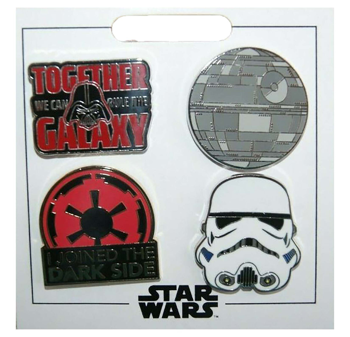 Disney Pin - Star Wars The Dark Side - 4-Pin Set - front view