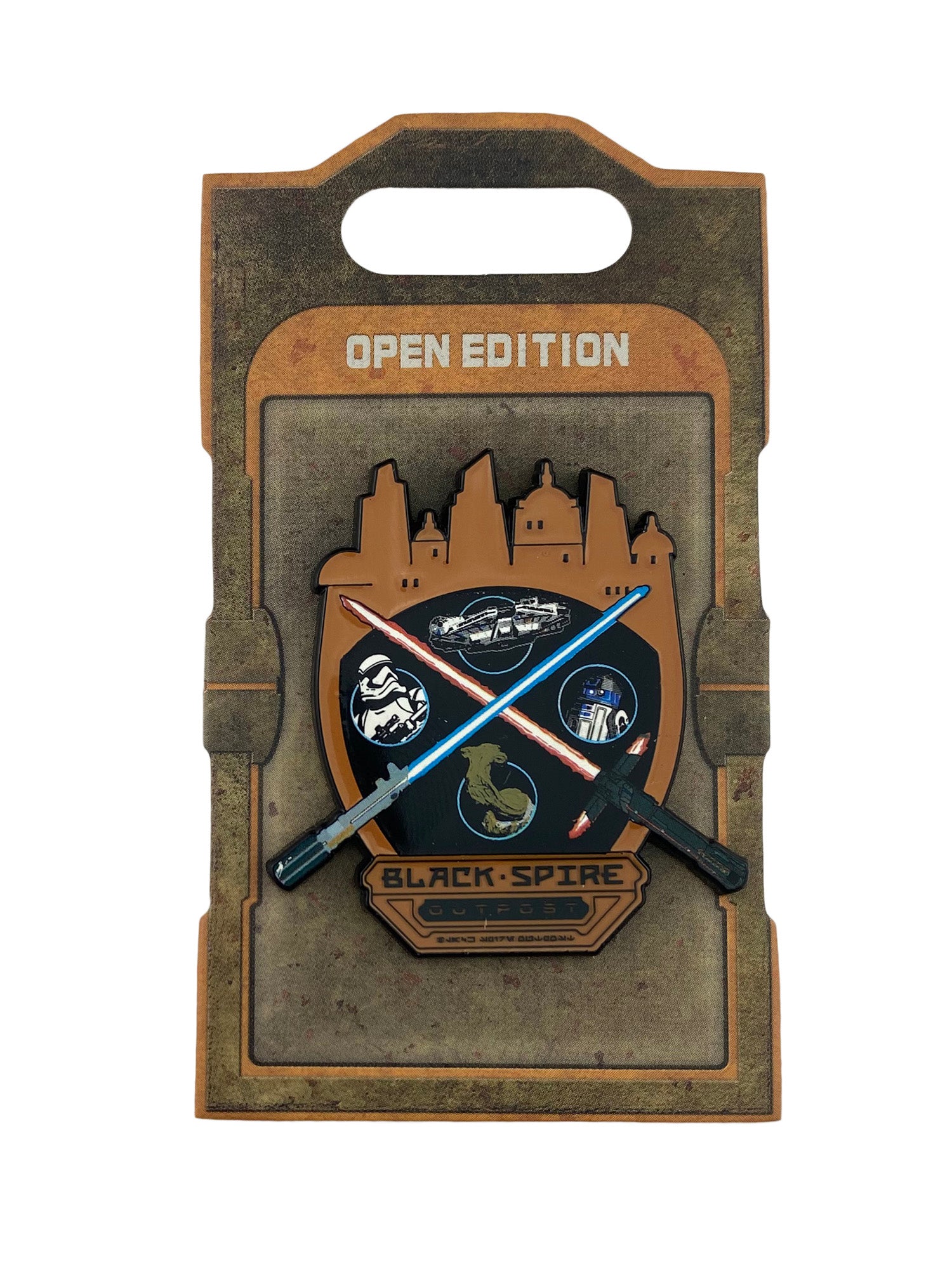 Disney Pin - Star Wars - Galaxy's Edge - Black Spire Outpost - Crossed Lightsabers