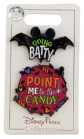 Disney Pin - Happy Halloween 2019 - Going Batty and Point Me to the Candy - 2 Pin Set