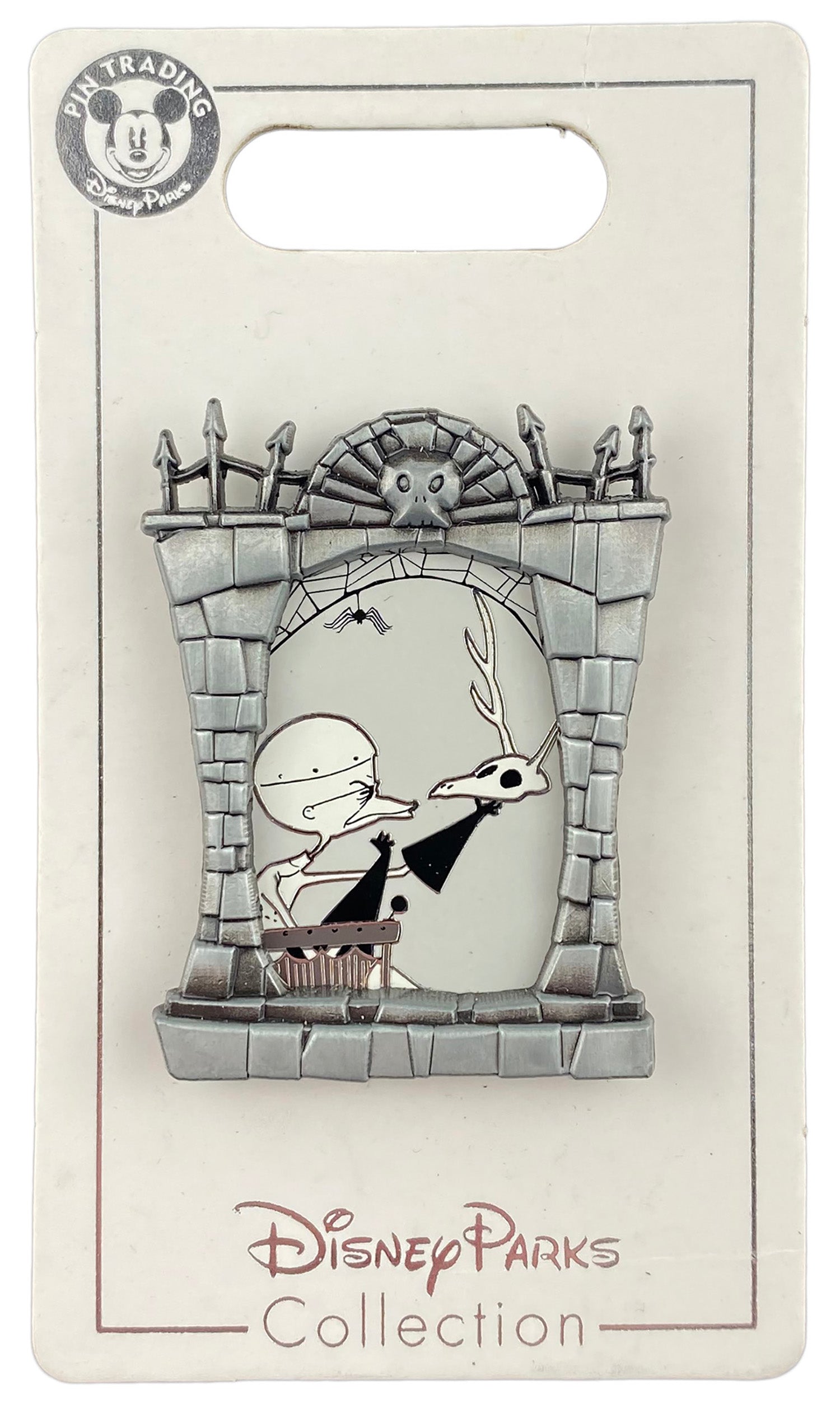 Disney Pin - The Nightmare Before Christmas - Dr. Finkelstein and Bone Deer - front view