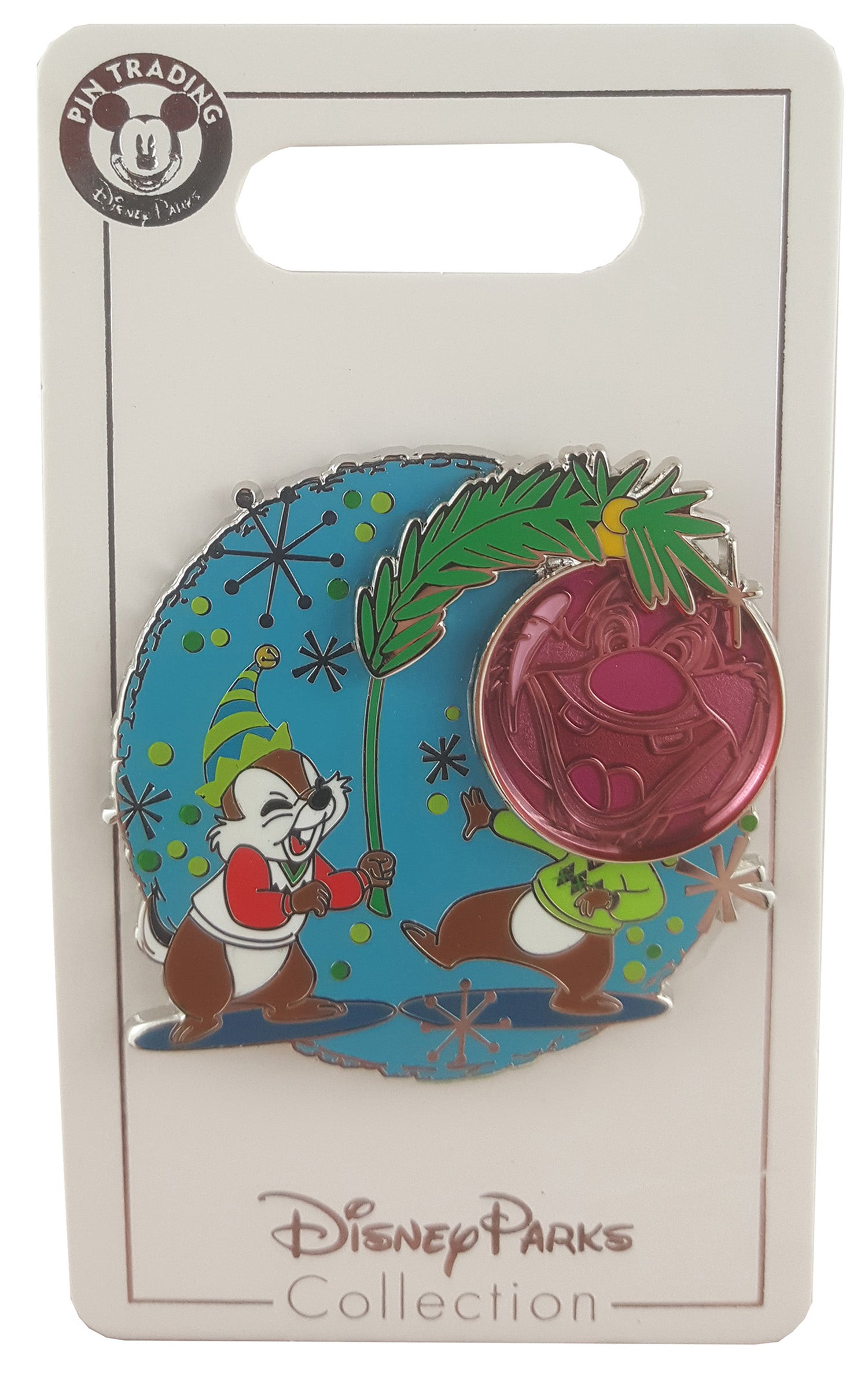Disney Pin - Merry Christmas Holiday 2019 - Chip and Dale - Pluto's Christmas Tree Ornament