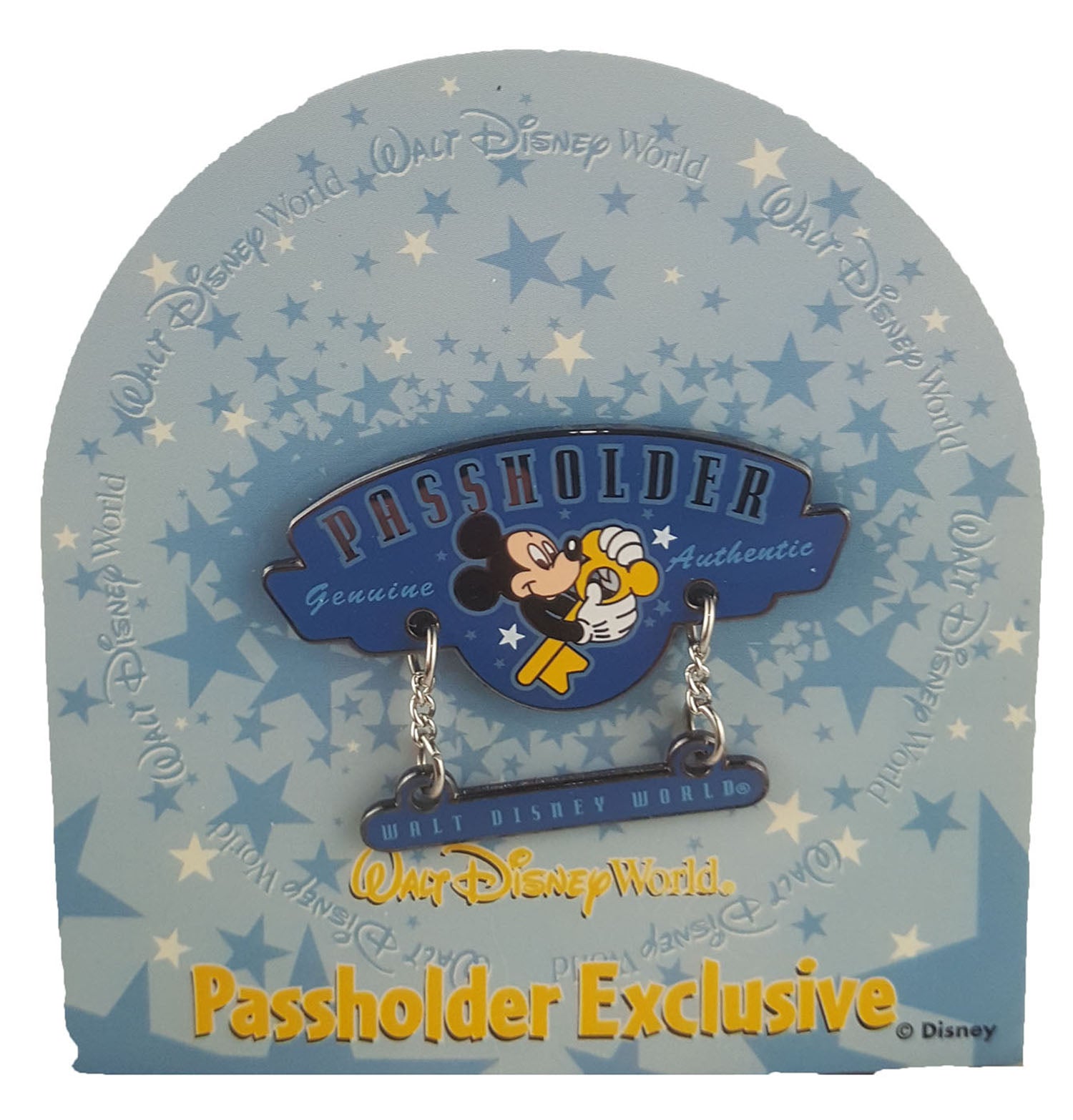 Disney Pin - Mickey Mouse - Annual Passholder Exclusive Genuine Authentic - Dangle