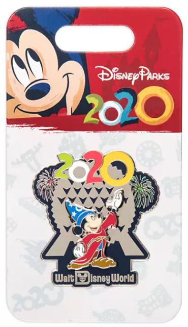 Disney Parks 2020 Sorcerer Mickey pin on retail card