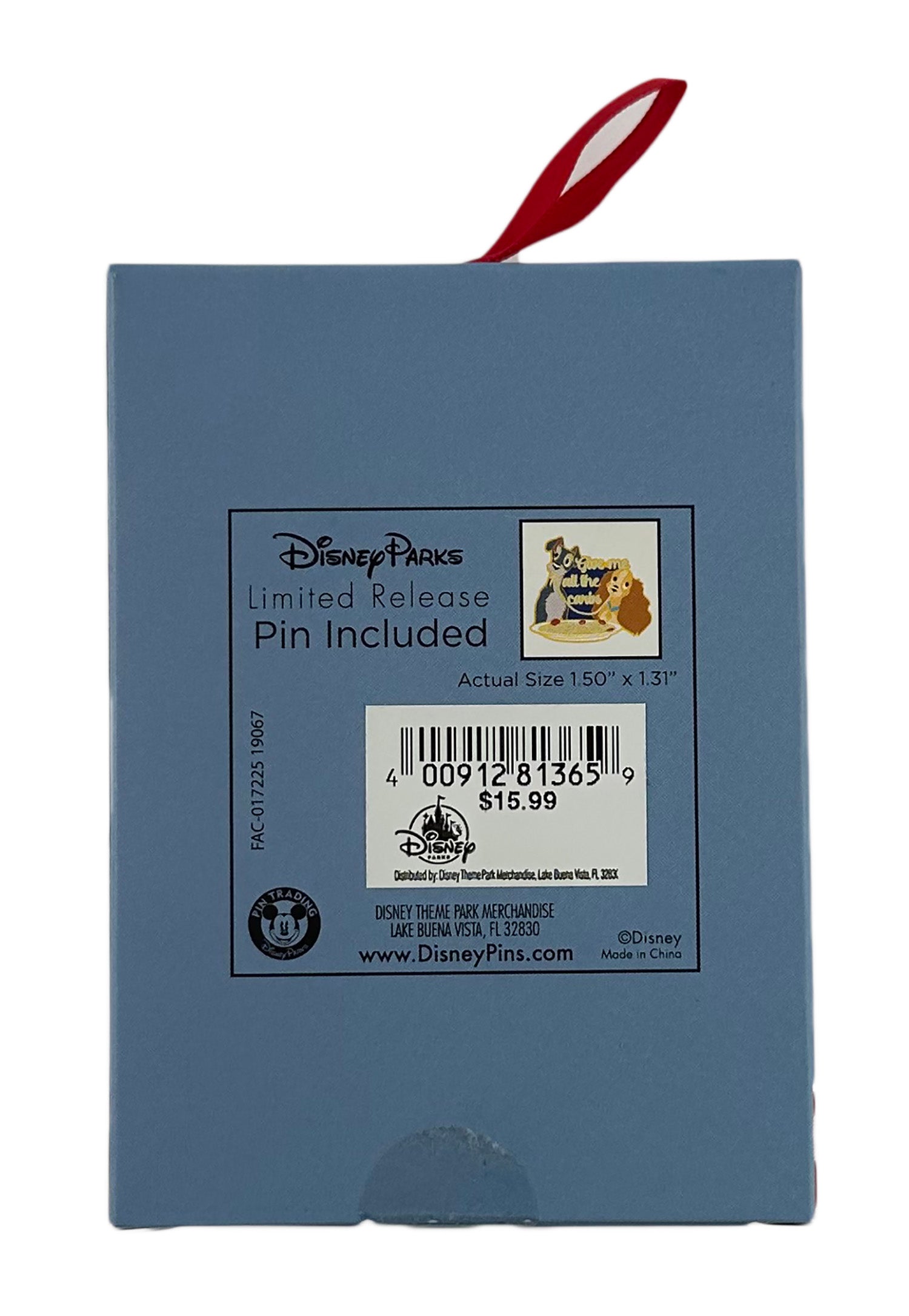 Disney Pin - Lady and the Tramp - Bella Notte - Holiday Gifting - Ornament, view 2