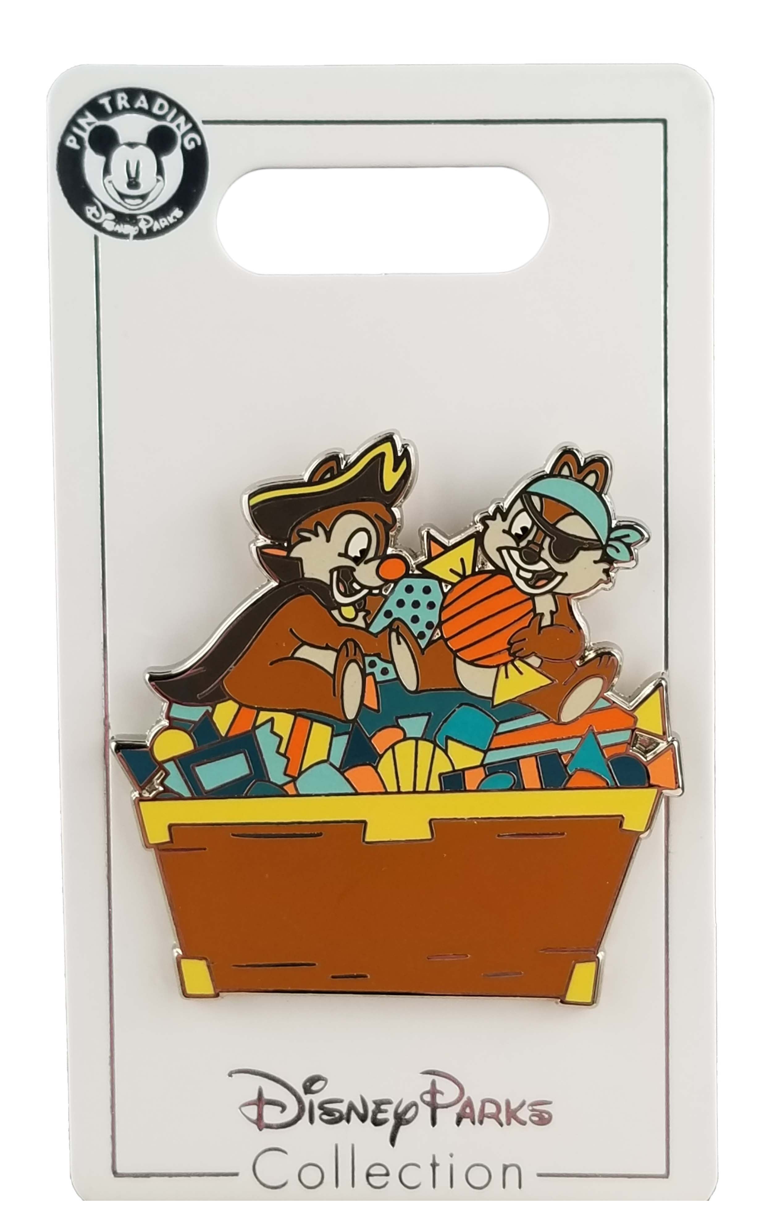 Disney Pin - Halloween 2020 - Chip and Dale as Pirates - Candy Chest