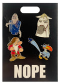 Disney Pin - Disney Character Nope Meme - 4-Pin Set - front view