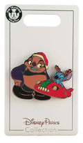 Disney Pin - Merry Christmas Holiday 2020 - Stitch and Jumba - Santa Hat and Antlers