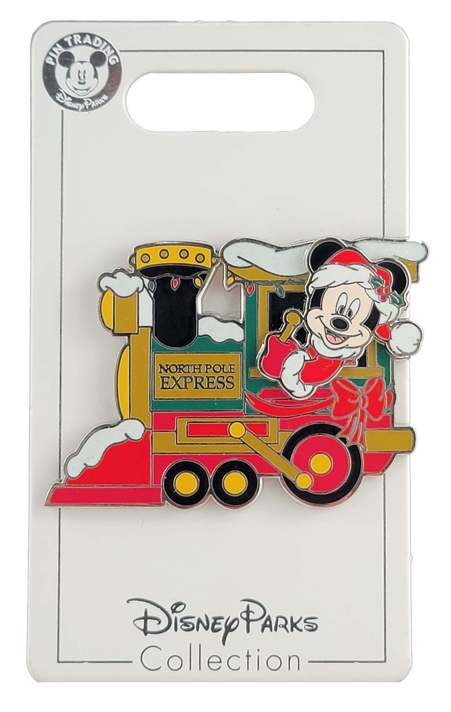 Disney Pin - Merry Christmas Holiday 2019 - Mickey Santa - North Pole Express Train