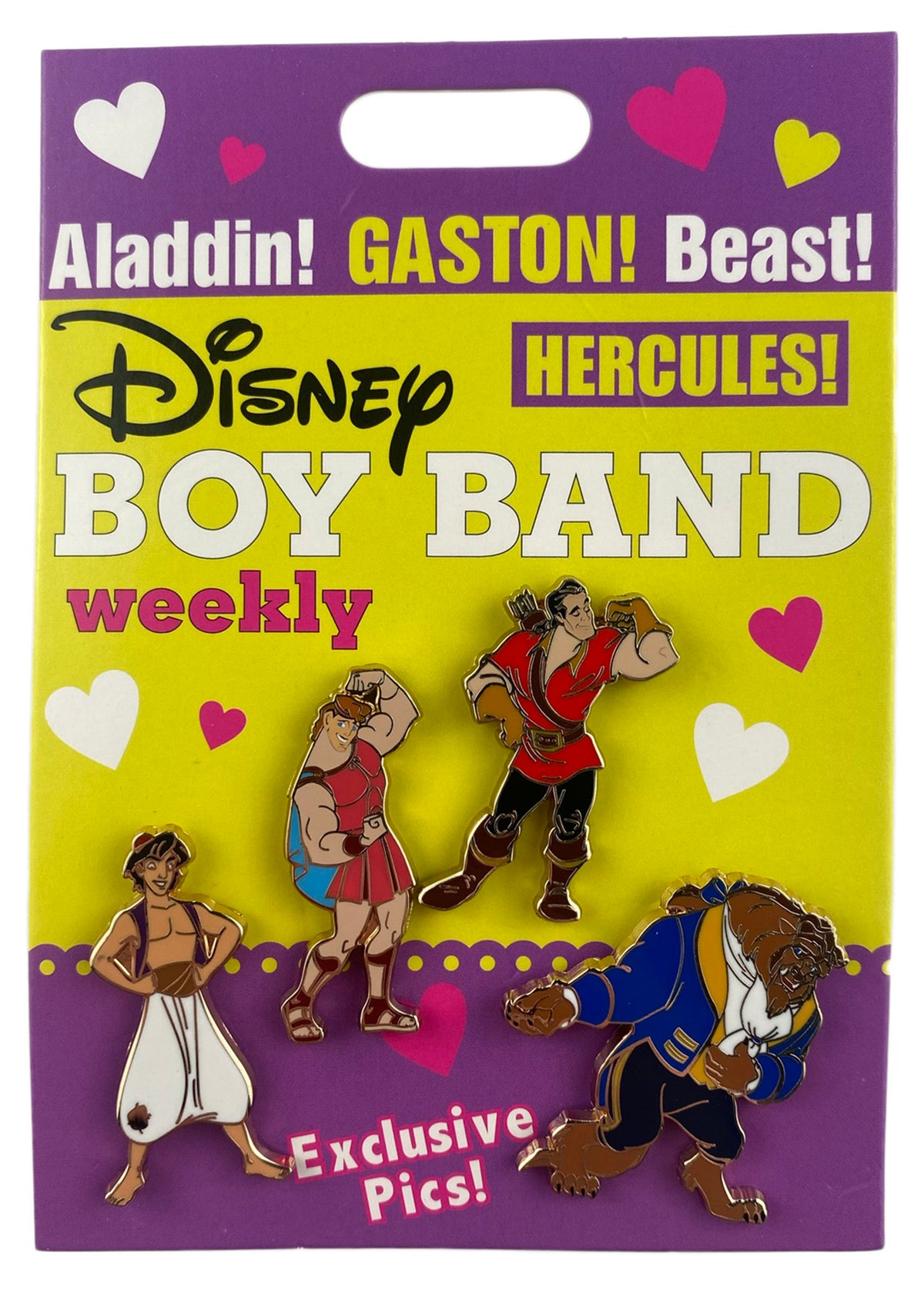Disney Pin - Disney Boy Band Flair - 4-Pin Set - front view