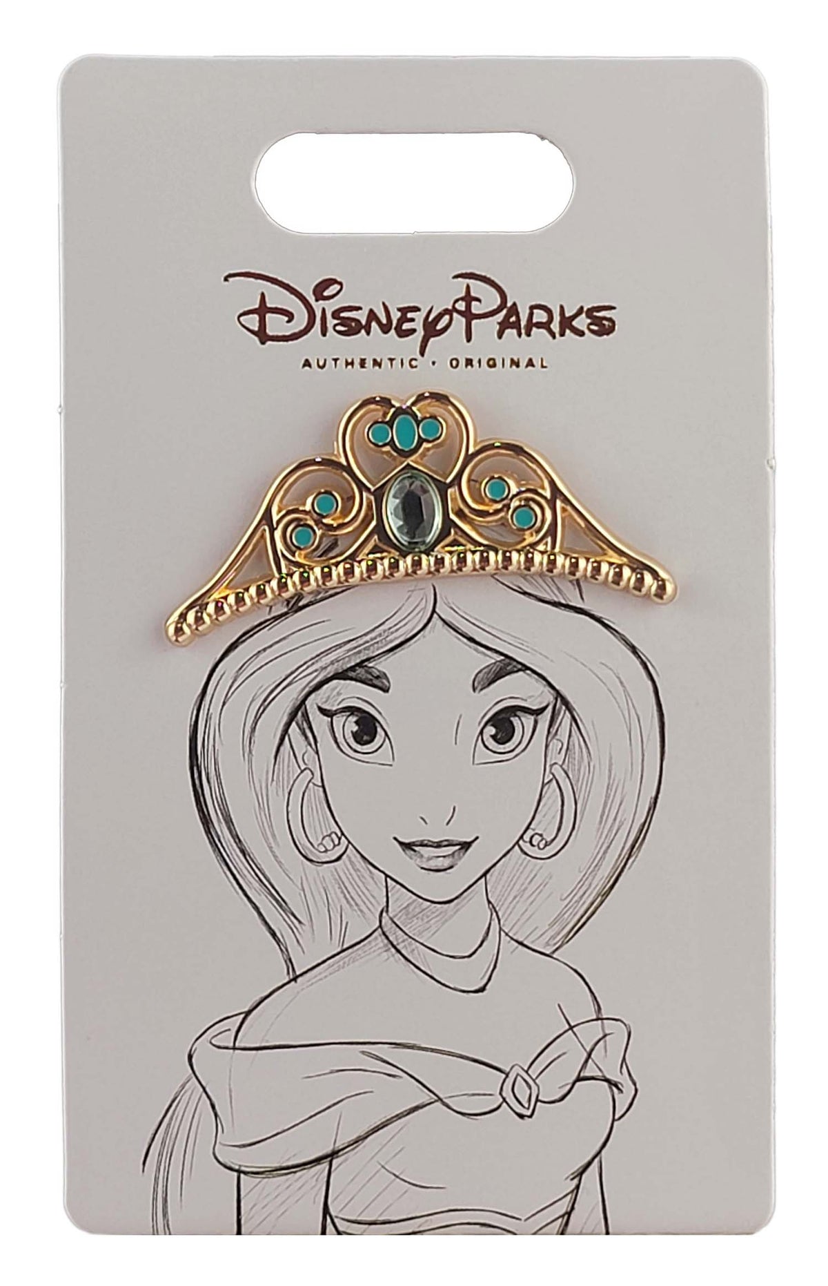 Disney Pin - Aladdin - Jasmine Princess Crown - 2021 - front view
