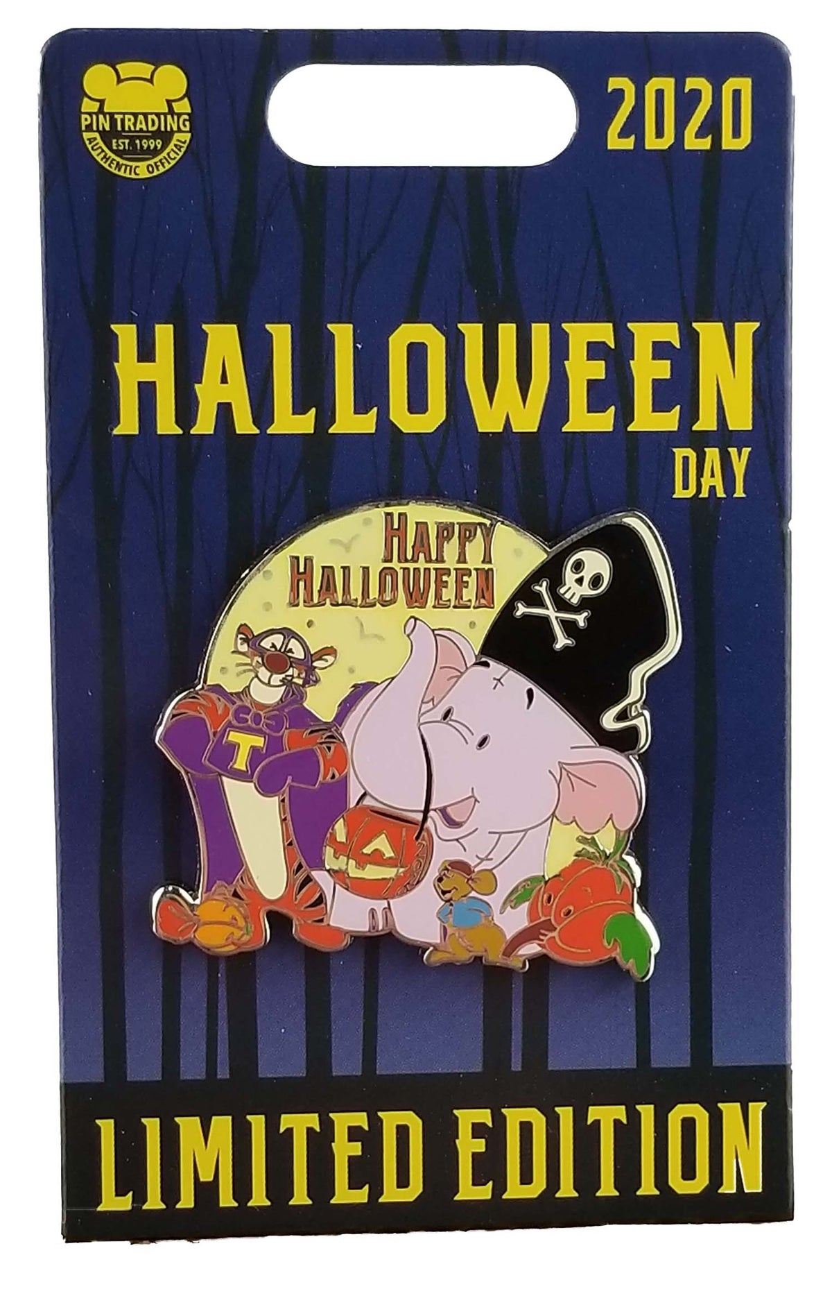 Disney Pin - Halloween Day 2020 - Heffalump Tigger and Roo - front view