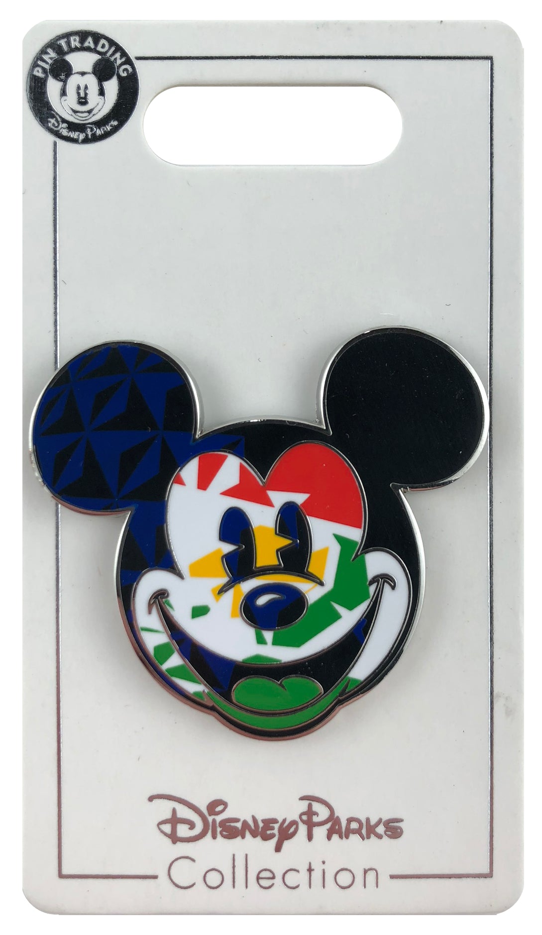 Disney Pin - EPCOT World Showcasen - Mickey Head Icon - Mexico Flag
