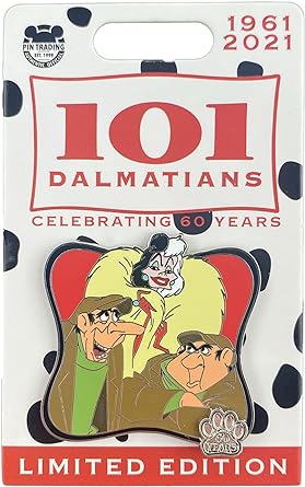 Disney Pin - 101 Dalmatians - 60th Anniversary - Cruella De Vil - front view