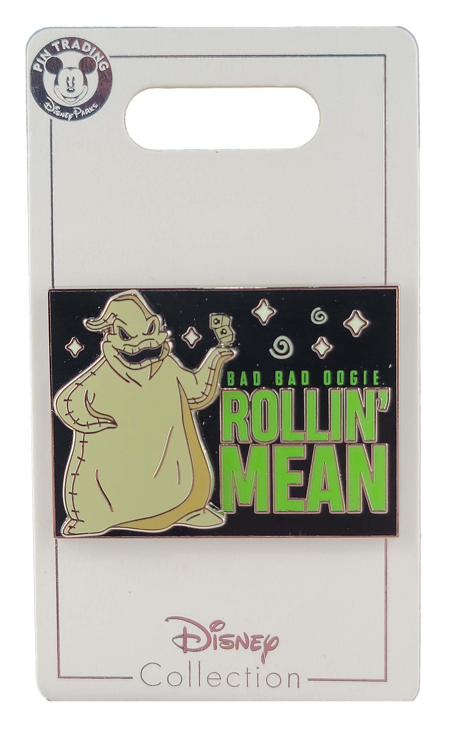 Disney Pin - The Nightmare Before Christmas - Oogie Boogie - Rollin' Mean - front view