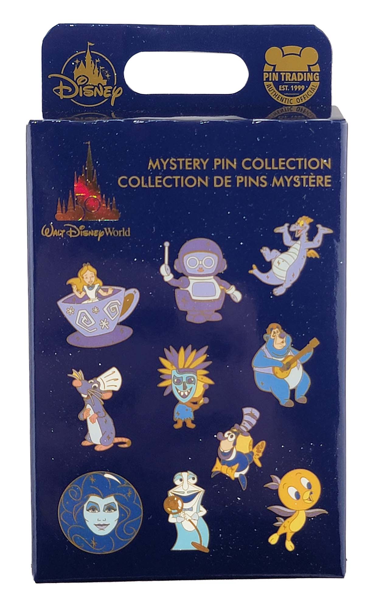 Disney Pin - WDW 50th Anniversary Mystery Box - 2 Random Pins - Sealed