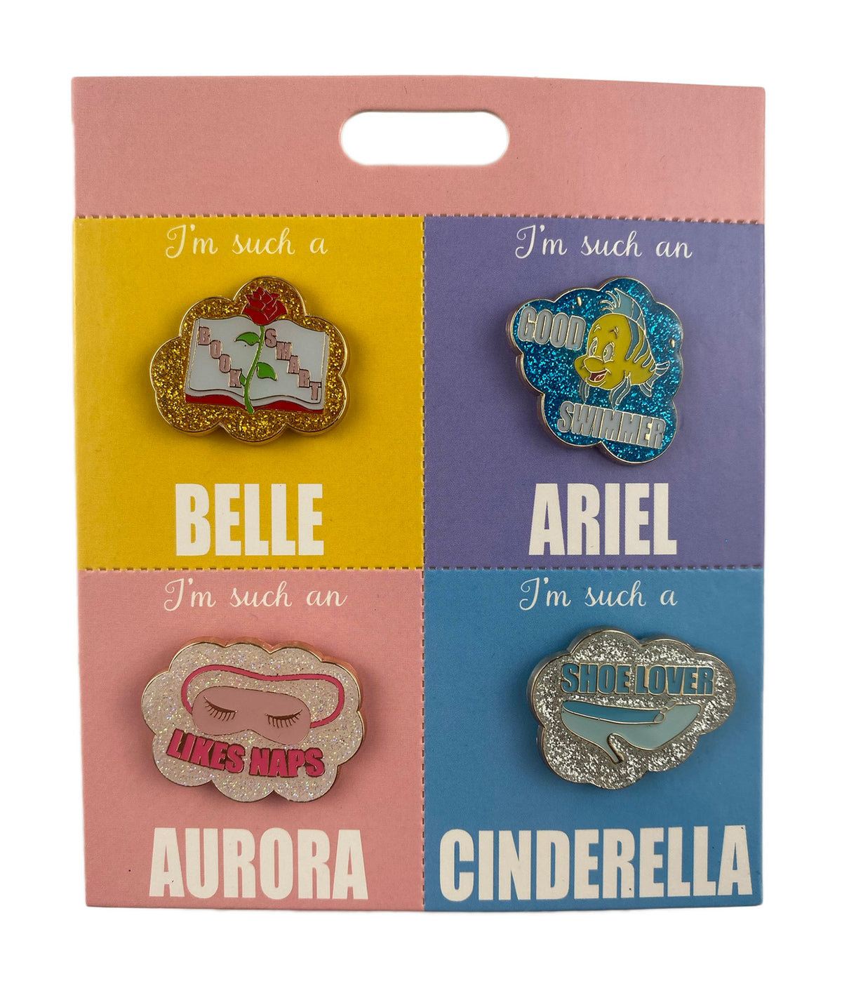 Disney Pin - Disney Princess I'm Such a... Flair - 4-Pin Set - front view