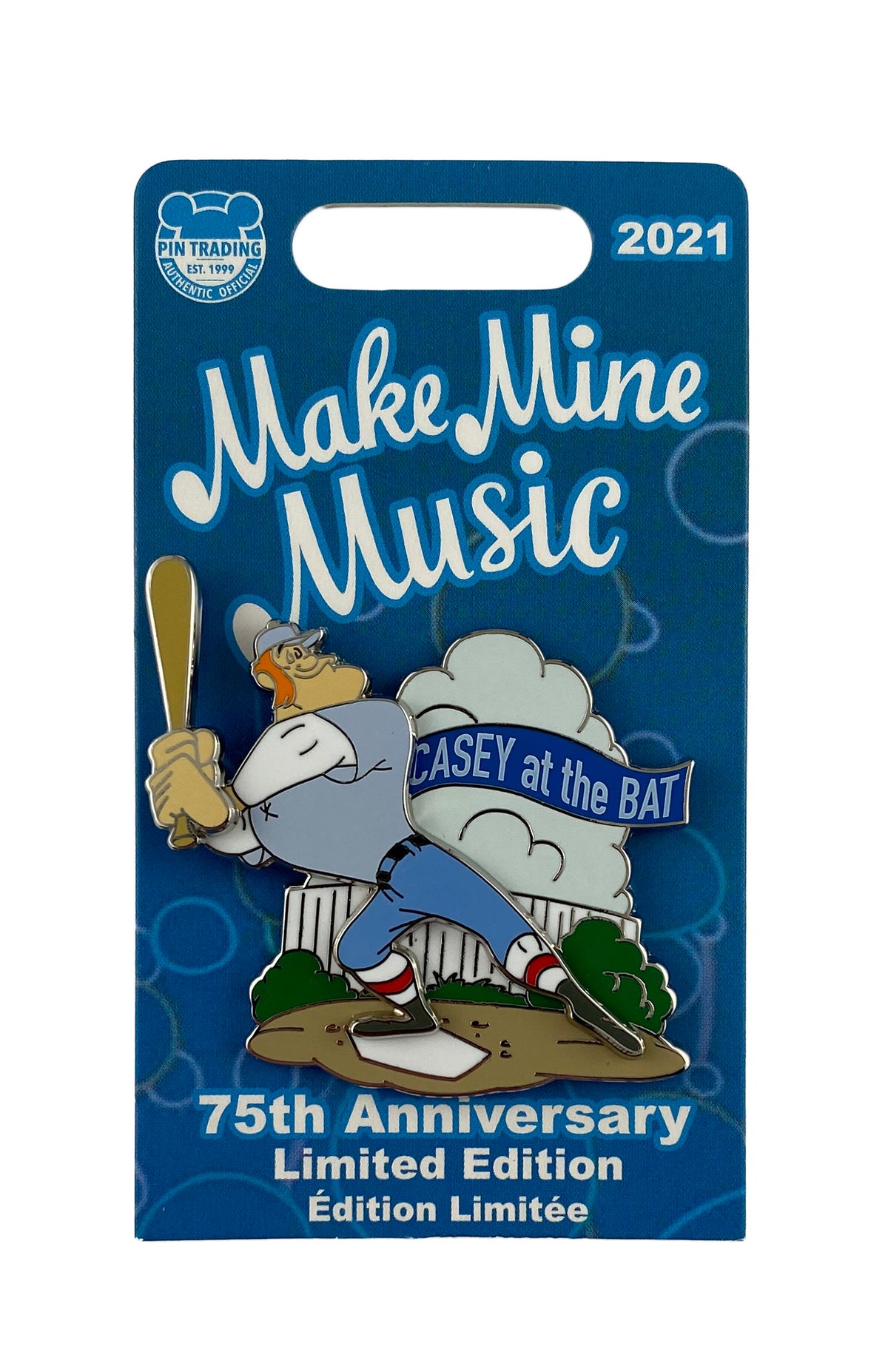 Disney Pin - Make Mine Music 75th Anniversary - Casey at the Bat - front view