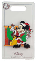 Disney Pin - Merry Christmas Holiday 2021 - Santa Mickey Mouse - Fireplace
