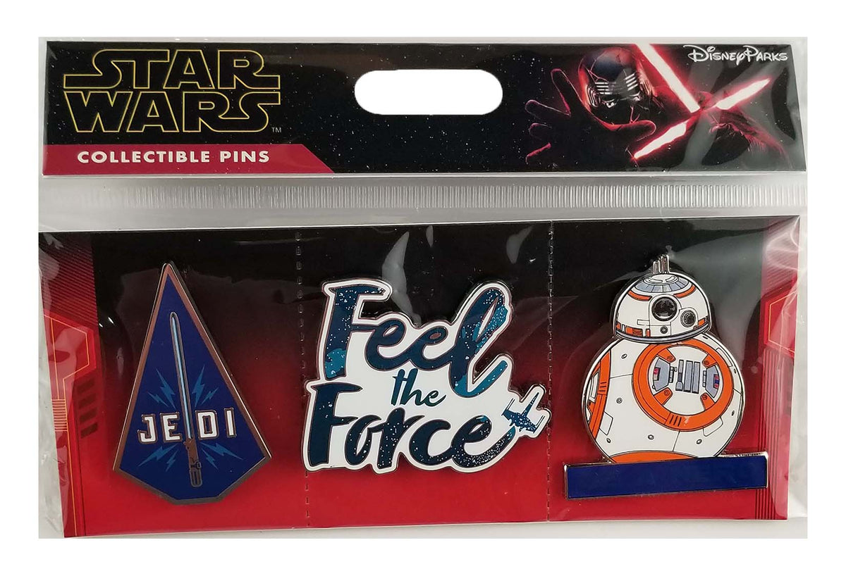 Disney Pin - Booster Set - Star Wars Feel the Force - 3-Pin Set - front view