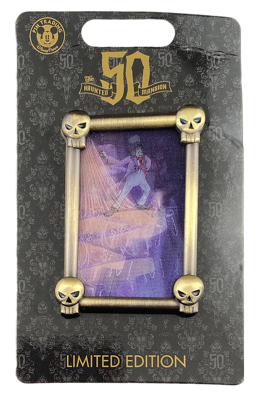 Disney Pin - Ghost Pickwick - Haunted Mansion 50th Anniversary, view 1