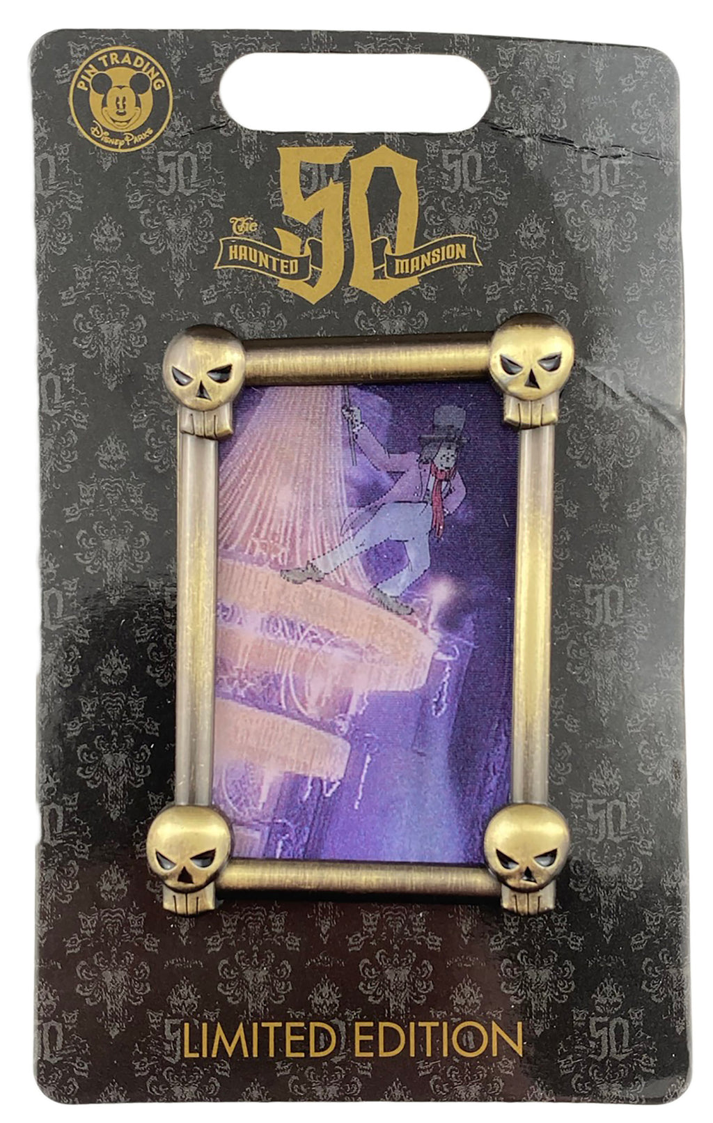 Disney Pin - Ghost Pickwick - Haunted Mansion 50th Anniversary, view 2