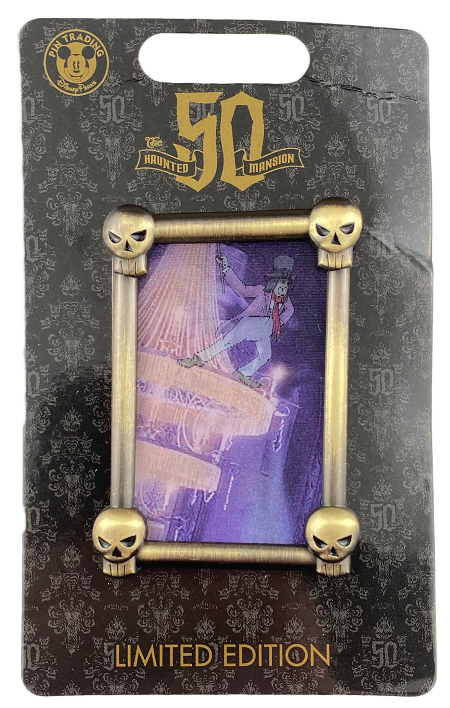Disney Pin - Ghost Pickwick - Haunted Mansion 50th Anniversary, view 2