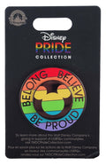 Disney Pin - Rainbow Pride Collection - Belong, Believe, and Be Proud, view 1
