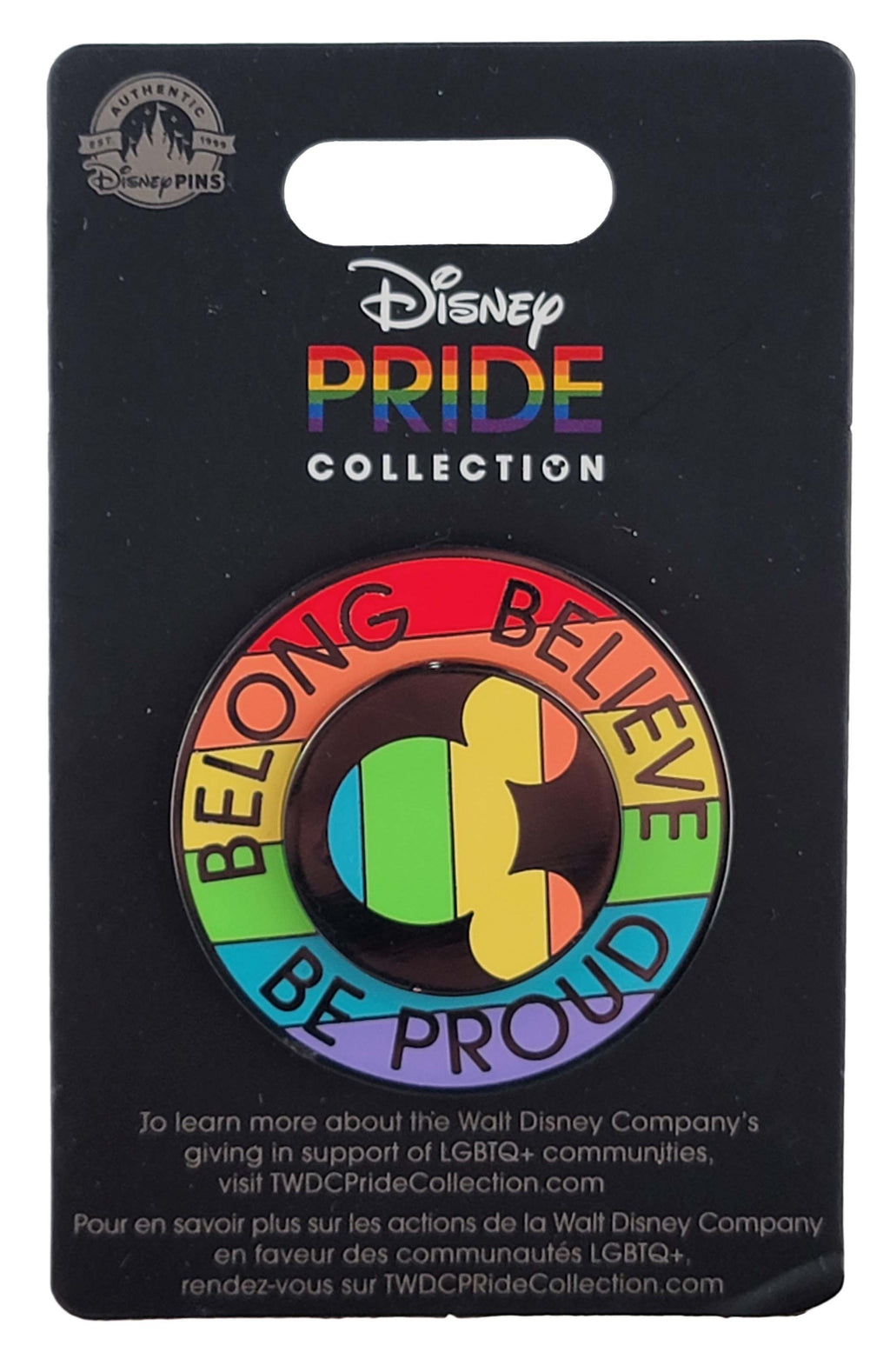 Disney Pin - Rainbow Pride Collection - Belong, Believe, and Be Proud, view 4
