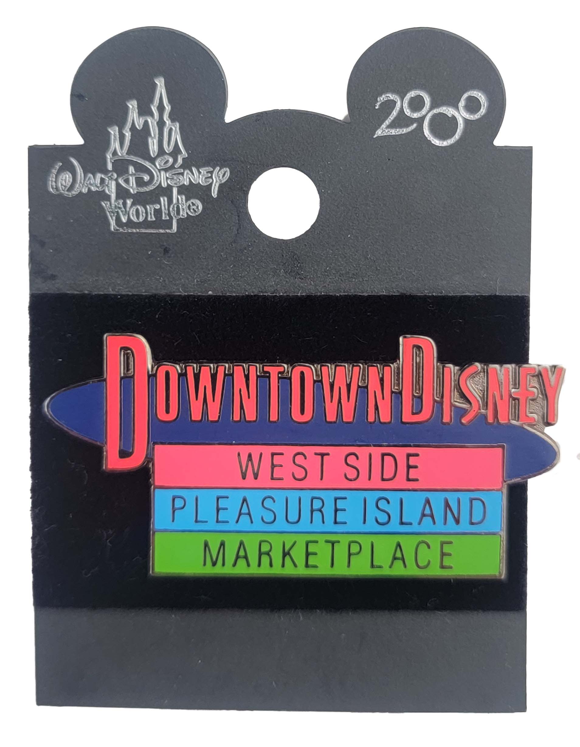 Disney Pin - Downtown Disney - Pleasure Island, West Side and Marketplace