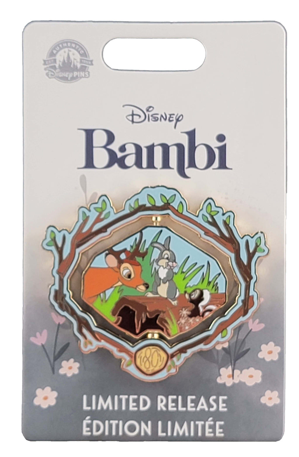 Disney Pin - Bambi - Spinner - 80th Anniversary, view 1